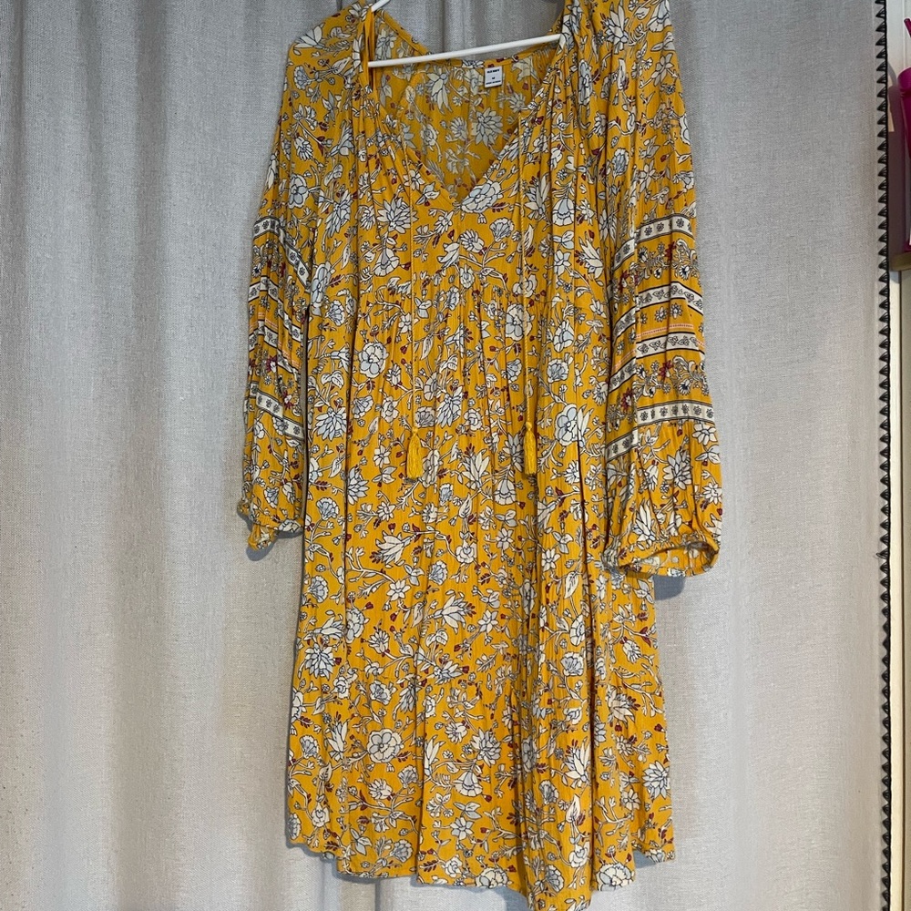 Yellow Floral Dress